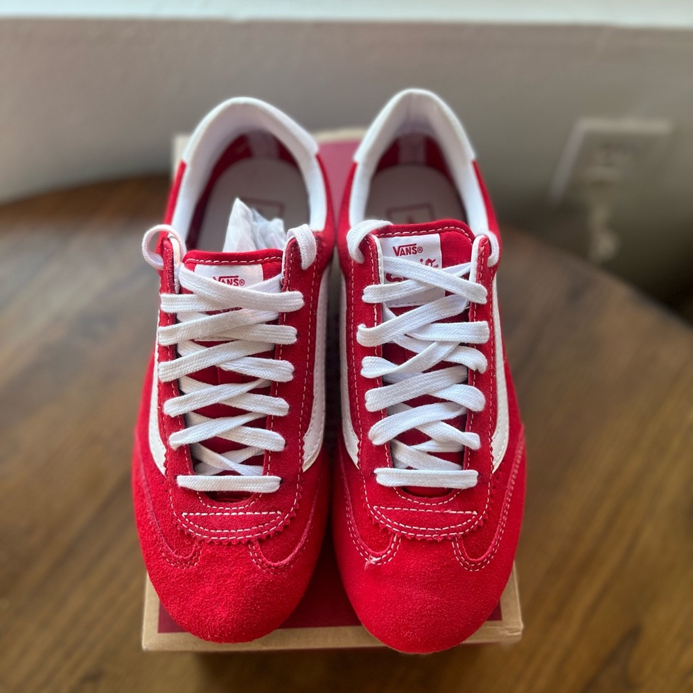 Vans Super Lowpro Racing Red Sneakers